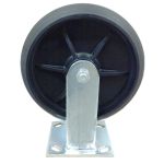 Rubbermaid Rueda de placa rígida de 8 pulgadas